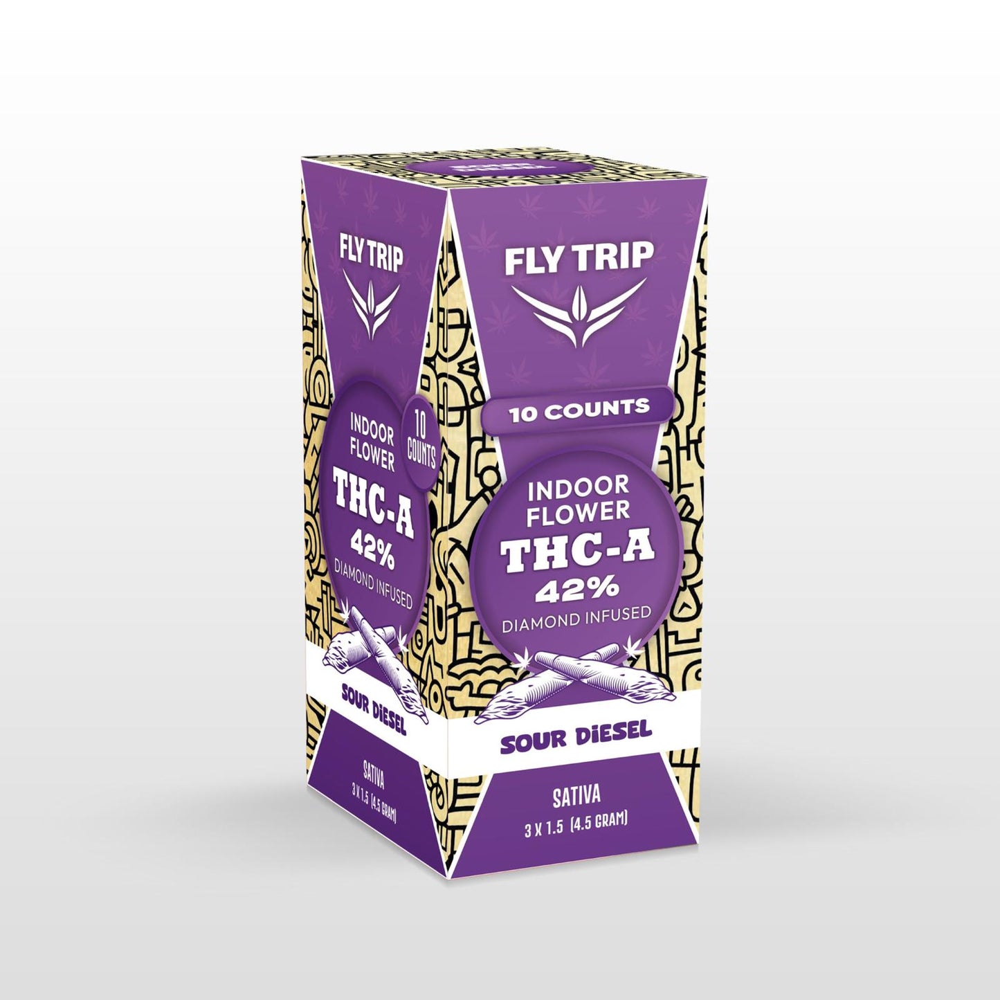 FLy Trip Premium THCA Pre-Rolls – 3 Pack